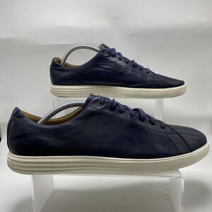 Cole Haan Grand OS Crosscourt II Sneaker Mens Size 10.5M Navy Leather 3329